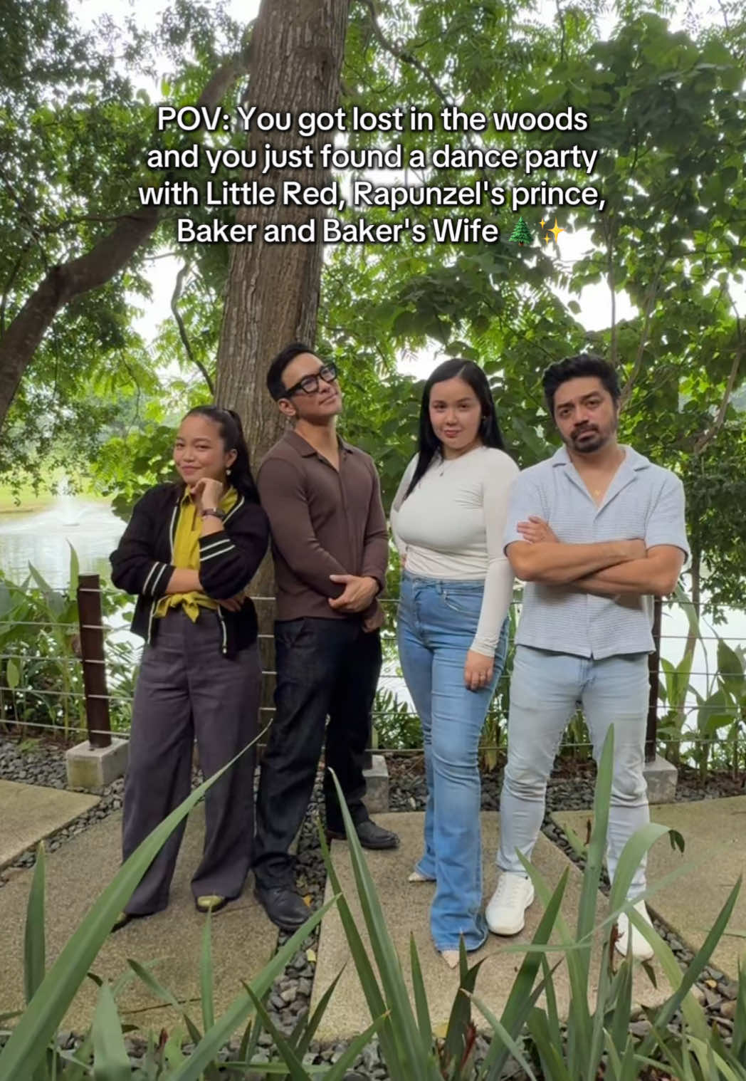 Big thanks to @Rico’s Cafe for hosting us in their beautiful space with even more stunning views and greeneries, perfect for a magical merienda cena as we journey into the woods! #IntoTheWoodsPH #TheatreGroupAsia @Teetin Villanueva @Mark Bautista @Mikkie Volante 