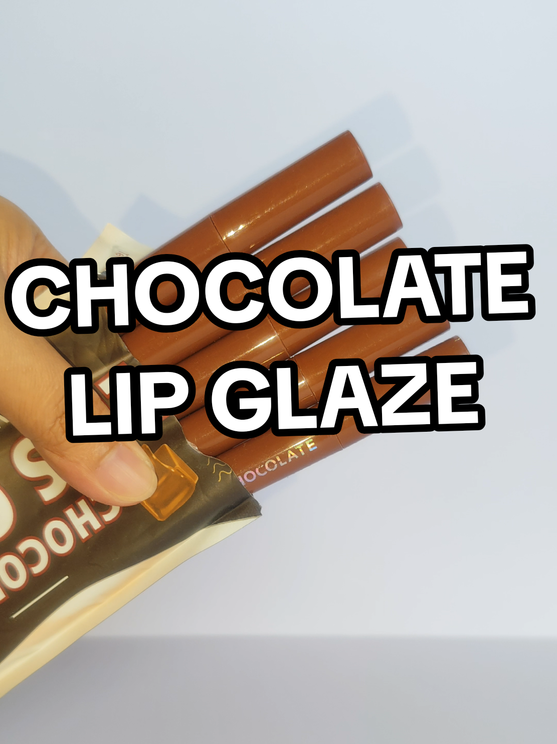 Chocolate Lip Glaze  5pcs lipstick in 1 pack 🍫 #chocolate #lipglaze #lipstick #skincareroutine #lips 