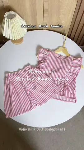 Setelan rayon anak warna soft pink cakep banget, cek keranjang sekarang #setelananak #ootdanakperempuan #setelanrayon 