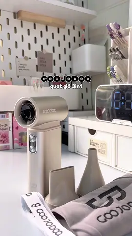 Thiết kế đẹp mà còn siêu mát nữa #unbox #unboxing #quatcamtay #quattichdien #quattocdocao #quat3in1 #quattichdienmini #goojodoq #foryou #fyp #viral #trending 