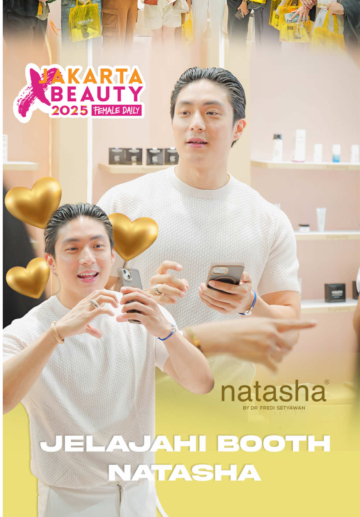 Keseruan aku pas Jakarta x Beauty 2025 tgl 4 Juli kemarin di booth Natasha Skin Clinic! Buat kalian yang lagi bingung mau perawatan kulit dimana, atau nyari skincare yg uda pasti deliver its promise, aku rekomendasiin cobain ke Natasha terdekat deh.  Pengalaman mereka yang uda lebih dari 30 tahun, dengan dokter yang beneran paham sama kondisi kulit, beautician yang ramah dan alat2 yang gak cuma on-trend tapi pengerjaannya yang sangat efektif. Thank you, Natasha Skin Clinic!@Natasha Skincare 