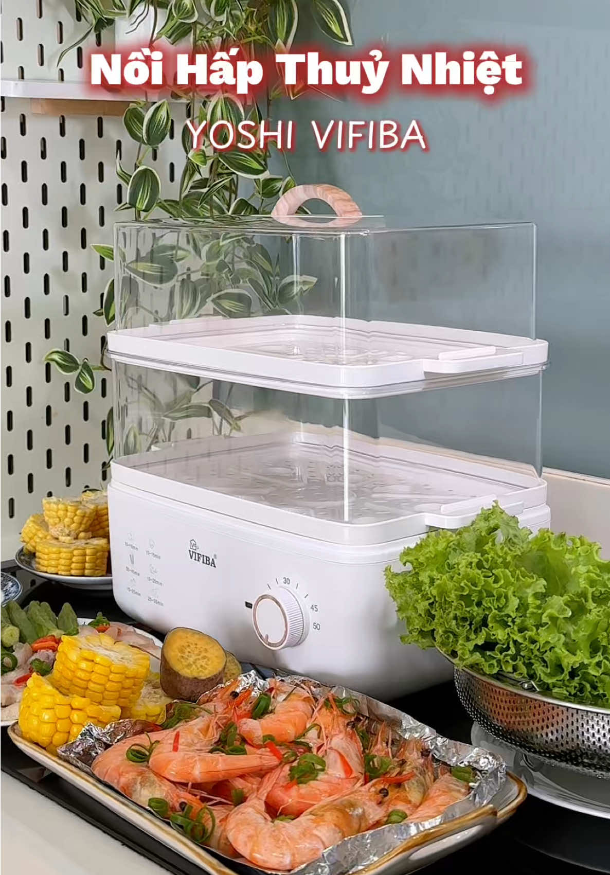 Thích ăn đồ hấp thì sắm nồi hấp điện vẫn là chân ái nha #noihapvifiba #noihapdien #noihapdien32ang #vifiba #goccuathao #review #giadungthongminh 