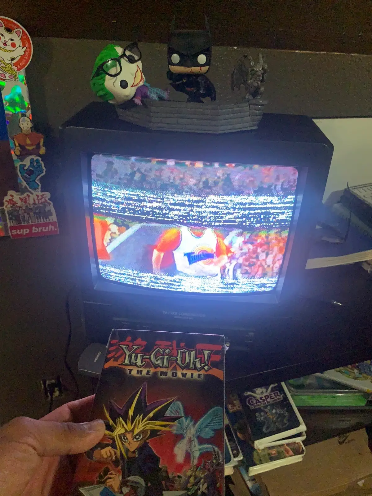 #nostalgia #90s #early2000s #posters #roomsetup #vhstapes #throwback #smallsoldiers #casper #spacejam #pokemon #thelandbeforetime #rugrats #crttv #toshiba #gameboy #batmanbeyond #walkthrough 