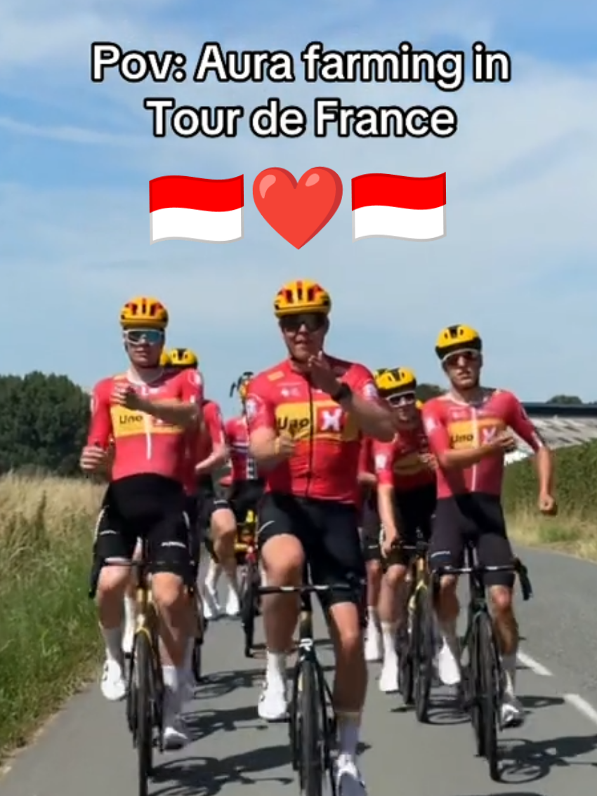 Hai From 🚴‍♀🇫🇷TOUR DE FRANCE🇮🇩🚴#indonesiaamazing❤️🇮🇩 #Aura #AuraFarming #PacuJalur #followthetrending #fyp #indonesiantrend #indonesia🇮🇩 #france🇫🇷 #viral #boatrace #indonesianboatrace #indonesiaamazing❤️🇮🇩 