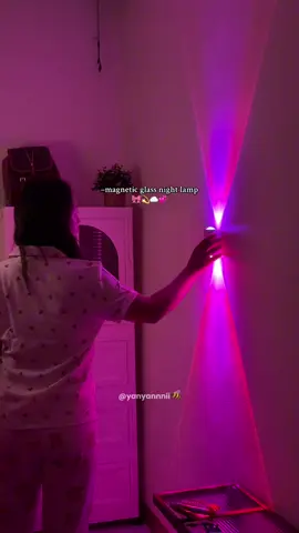 so qt rechargeable LED wall lamp 💞🥹#walllamp #nightlamp 