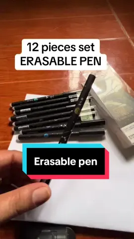 12 pieces erasable pen #erasablepen 