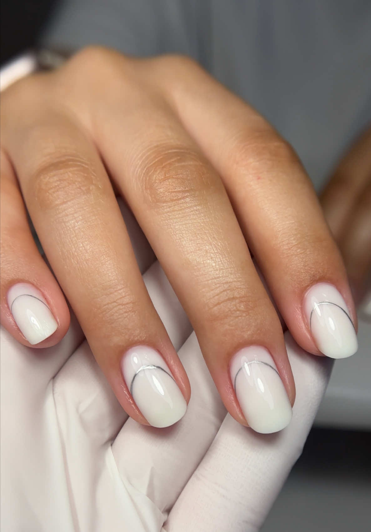 🫧 clean clean mani #nails #viral #fyp #whitenails #manicure #milky 