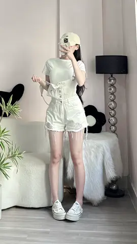 Yếm Jean Nữ #review #yem #yemjean #outfit #xh 