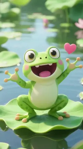 Những chú ếch vui vẻ #tiktokkids #kidsoftiktok #hoathinhchobe #kidscartoon #cuteanimals #dongvatdangyeu #cutefrog #songforkids #cartoon #fivelittlefrogs 