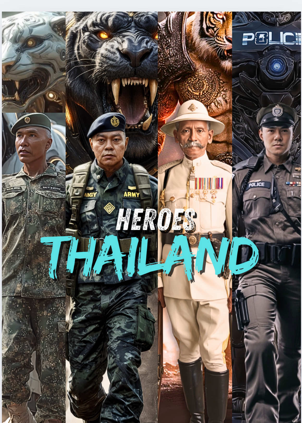 ขอมอบให้แด่ เหล่าฮีโร่ ของประเทศไทย ที่ปกป้องประเทศ ด้วยความหาญกล้า ❤️❤️❤️🙏🏻🙏🏻  [ คลิปนี้ ไม่มีเจตนาลบหลู่ใดๆ  นอกจากรำลึกถึงบุญความดี ของท่านเหล่าคนกล้าของประเทศไทย หรือ ฮีโร่ ของพวกเรา ]  #ก้อยเอไอ #เอไอโนแมด #ทหารไทย #ตํารวจ #ฮีโร่ตัวจริง #นักรบ #ศิลปะเอไอ #งานโฆษณาเอไอ #เอฟเฟกเอไอ #ทหารบก #ทหาร #พรหมแดนไทย #ประเทศไทย #ไทยแลนด์ #มือปราบขุนดง #มือปราบขมังเวทย์ #แม่ทัพภาคที่2 #ปราสาทตาเมือนธม #ปราสาทตาควาย #ไทยนี้รักสงบเเต่ถึงรบไม่ขลาด #ไทยนี้ #นิทานเอไอ  #เรียนเอไอ #เอไอดันยอดวิวหลักล้าน 