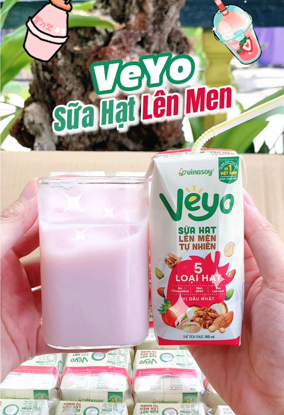 Lần đầu tiên mình uống sữa hạt lên men vị dâu Nhật nhà Veyo. Thực sự mà nói mình không nghĩ nó ngon đến thế chua dịu thanh mát giải khát đã lắm nha. Mọi người đã thử chưa 🍓🥛 #suahat #suahatdinhduong  #suahatveyo #suahatlenmentunhienveyo #suahatlenmen #veyo #vinasoy #mixnuts #lasuanhunglamtuhat #bonthichanngon #TikTokShop77 #MuaTaiTikTokShop #TikTokShop #xuhuongtiktok #review #ancungtiktok #viral #LearnOnTikTok 