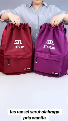tas ransel serut olahraga pria wanita #tasolahragamurah #tasranselolahraga #tiktokshop 