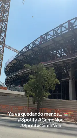 Ya va quedando menos… 🏟️🏗️  #Spotify #CampNou #SpotifyCampNou
