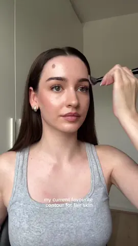 This product has grown on me! The rare beauty gentle liquid contour is great in the summertime!  @Rare Beauty #contour #fairskincontour #fairskinmakup #contourrecommendation 