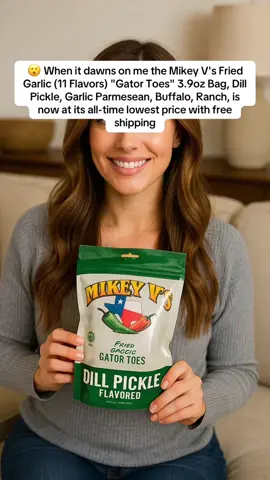 🔥 Jalapeno cheddar & buffalo heat! #friedgarlic #gatortoes #mikeyvs #spicysnack #crispychips #snacklover #flavoredchips #trendingnow #SnackTime #flavorvariety #tiktokshop 