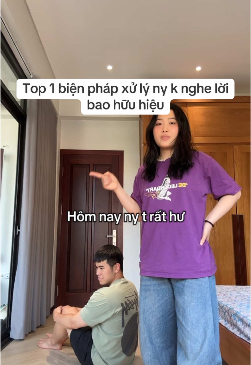 Cách xử lý khi ny k nghe lời #tinhyeu #capdoi #haihuoc #couple #funnycouple #funny #couplegoals #fyp 