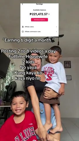Gusto ko ma inspired rin kayo sakin na housewife lang pero kumita ng ganito ka laki yes malaki na yan para sa akin sa buong buhay ko ngayon pa ako kumita ng ganyan !! #tiktokaffiliate #stayathomemom 