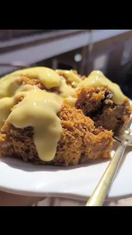GINGER PUDDING IN A POT  STEP 1: in a medium sauce pan cook together 1 cup sugar, 2 1/2 cup water, 1 1/2 tablespoons ginger powder and 1/2 teaspoon cinnamon powder. while sauce is cooking prepare the butter STEP 2: mix together 2 eggs, 1 heaped tablespoons jam, 1/4 cup milk and 1/4 cup melted butter STEP 3: add all the dry ingredients 1 1/3 cup flour,2 teaspoons ginger powder, pinch of salt, 1 teaspoon baking powder, 1 teaspoon soda, 2 tablespoons sugar and 1/2 cup raisins. scoop the butter using a spoon to a boiling sauce and cook on low heat for 45 minutes. NB: don't open the pot until the pudding is almost ready about 30 minutes. enjoy with custard 🍮 credit recipe @Chefinate  thanks alot cheffy, your pudding is mouthwatering 😍