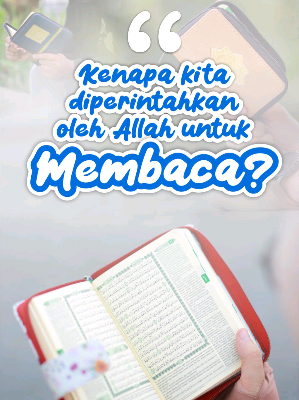 Iqra’.Sebab sebelum beramal, kita harus tahu. Sebelum tahu, kita harus membaca.Mendapatkan ilmu untuk menuju ke arah dan tujuan yang benar serta memperoleh keberkahan dari-NYA.#halimquran #sahabatsurgamu #Iqra #dakwahsunnah #halimquran 