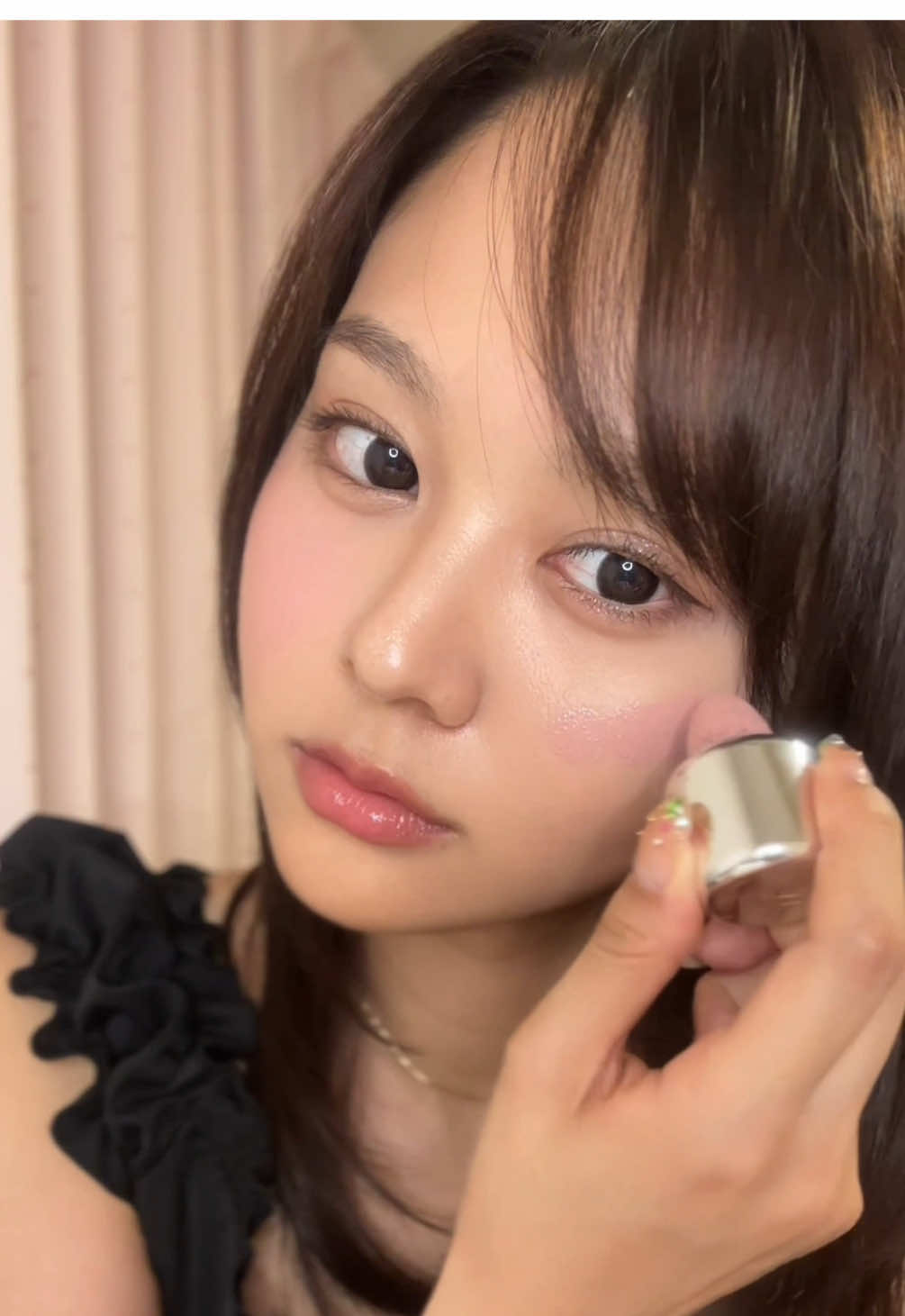 青みピンクチーク‼︎買ってみた‼︎カワイイ‼︎ #fyp#fypシ#おすすめ#aztk#リキッドチーク#メイク#makeup