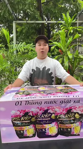 139k 1 Thùng Nước Giặt PariZ Lưu Hương Thơm Lâu Sạch Sâu Khử Khuẩn #nuocgiatxa #nuocgiat #xuhuong 