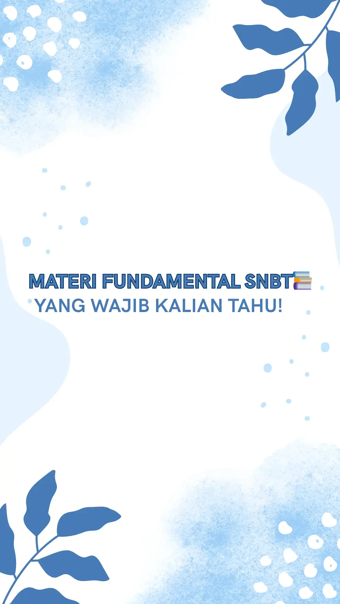 haii, camaba PTN 2026! sebelum baca sampai bawah, kalian wajib save ini, supaya bisa dijadiin bahan buat belajar nanti, ya!! 🗣️kenapa kok harus belajar dari fundamental (dasar) dulu, sih??  karena dengan kita menguasai fundamental, kita bakal lebih paham sama konsep dasarnya. jadi, mau soal nya di model gimana pun, kita ngga akan sesusah itu ngerjainnya, guys! ibarat rumah, biar kuat, pondasinya juga harus kuat.  jadi sebelum belajar SNBT, PERKUAT dulu FUNDAMENTAL nya, insyaallah jd lebih paham dan ngga tertekan ngerjain semua tipe soal SNBT nantinya. GIMANA, PADA SETUJU GA?? SEMANGATT YA!! kita usahain PTN impian itu bareng-bareng!!💌📚✨ sc: alternatifa.project #snbt2026 #snbt  #ambis #pejuangptn #fundamental #materiutbk #fyp 