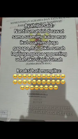 Alhamdulillah🥰nantiku usahakan sertifikat tanah