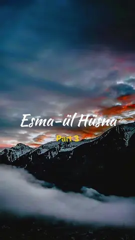 Esma-ül Hüsna Part 3 SubhanAllah #allah #allahaşkı #allahcc #hzmuhammed #hzmuhammedsav #kuranıkerim#gazze #kuranikerim #kuranmeali #islam #ayet #sure #ayetler #esmaülhüsna #müslüman #iman #kaderlevhasi #kesfet #reels #reeslsinstagram