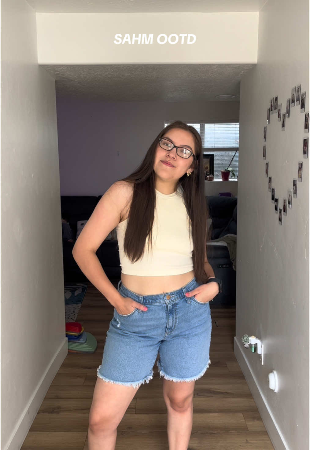 💛OOTD💛 Top: @TJ Maxx  Shorts: @target  #ootdinspo #ootdsummer #sahmootd #tjmaxx #target 