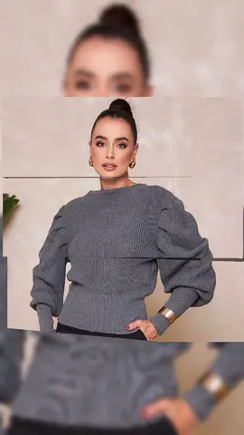 Inverno com estilo! Essa blusa suéter em tricot é tudo que você precisa: quentinha, elegante e com essas mangas princesa que fazem toda a diferença! 💖 🛒 Entra no app da Shopee e digita: BBJ-VVZ-RBN 💰 A partir de R$48,91 #blusatricô #modainverno #mangabufante #achadinhodeshopee 
