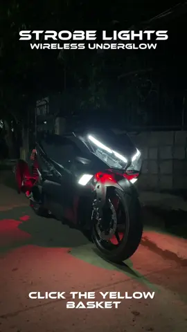 Wireless strobe lights mga gar! checkout na dagdag angas sa TAMBIKE 🔥#strobe #strobelights #underglow #underglowlights #led #motorcycle #motorcyclesoftiktok #motorcycleaccessories #wireless #budolfinds 