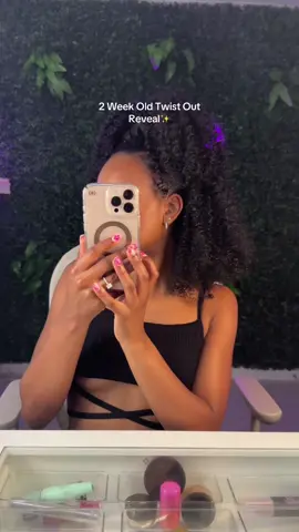 These twists lasted a good two weeks from only using @MICHE Beauty Gel to Foam Styling Mousse🤌🏾🤭😍 #michebeauty #twistoutonnaturalhair #twistouttutorial #curlyhairroutine #protectivestyles #niquescurls 