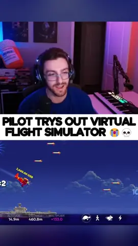 Pilot trys out virtual flight simulator 