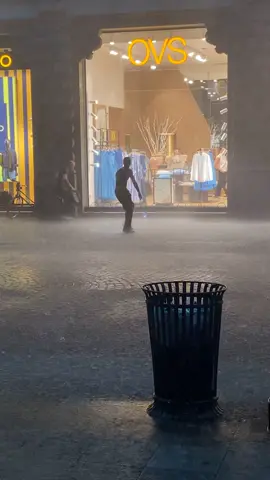 Milan is something else #fyp #milan #rain #dancer#badmatty23 