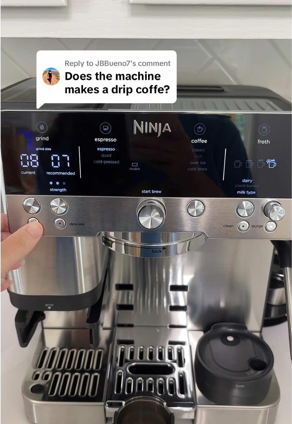 Replying to @JBBueno7 Yes!! Here’s a video this morning of me making a drip coffee on the Ninja Luxe Café 🫶 #ninjaluxecafé #dripcoffee 