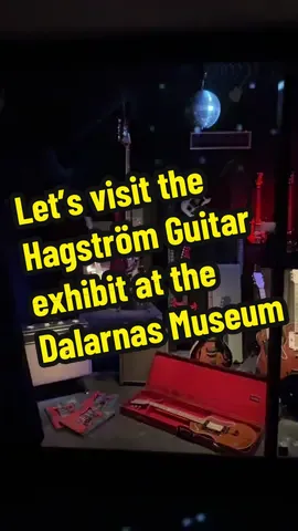 The mixture of exhibits at the Dalarnas Museum is fascinating. The  Hagström exhibit was amazing to see. #hagstromguitars #guitar #sweden #älvdalen #livingabroad #daytrips #guitarist #musician 
