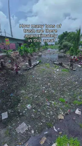 How many tons of trash are there approximately in this area? #clean #river #cleanriver #garbage #fyp #foryou 