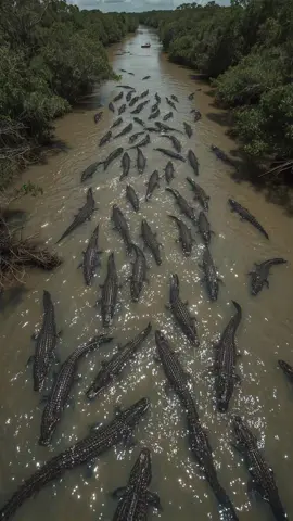 Giant Alligators Swarm River in Shocking Drone Footage Locals Urged to Stay Indoors! #AlligatorSwarm #DroneFootage #WildlifeAlert #BreakingNews #MegaGators #SwampAttack #NatureGoneWild #ReptileInvasion #ViralVideo #AnimalPhenomenon #alligatoralkatraz 