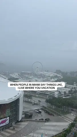 Visit in the Miami in the summer they said. ⛈️ #miami #florida #storm