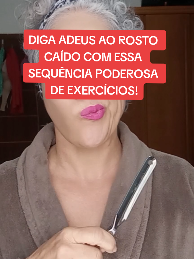 Seu rosto está caído? Não se preocupe! 💖  Aprenda essa sequência de exercícios para levantar e tonificar sua pele de forma natural! 🏋️‍♀️ Esses movimentos vão rejuvenescer a região da mandíbula, fortalecer as bochechas e combater a flacidez. Vamos trabalhar o rosto de forma simples e eficaz? Experimente e veja a diferença! 💪✨ #ExercíciosFaciais #RostoFirme #BelezaNatural #Autocuidado #TonificaçãoFacial #RostoLevante #CuidadosComARosto 