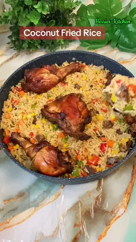Coconut Fried Rice / How to make the perfect Coconut Fried Rice very easy and delicious. #friedrice #coconutfriedrice #rice #grains #delicious #yummy #fyp #post #viral #video #reels 