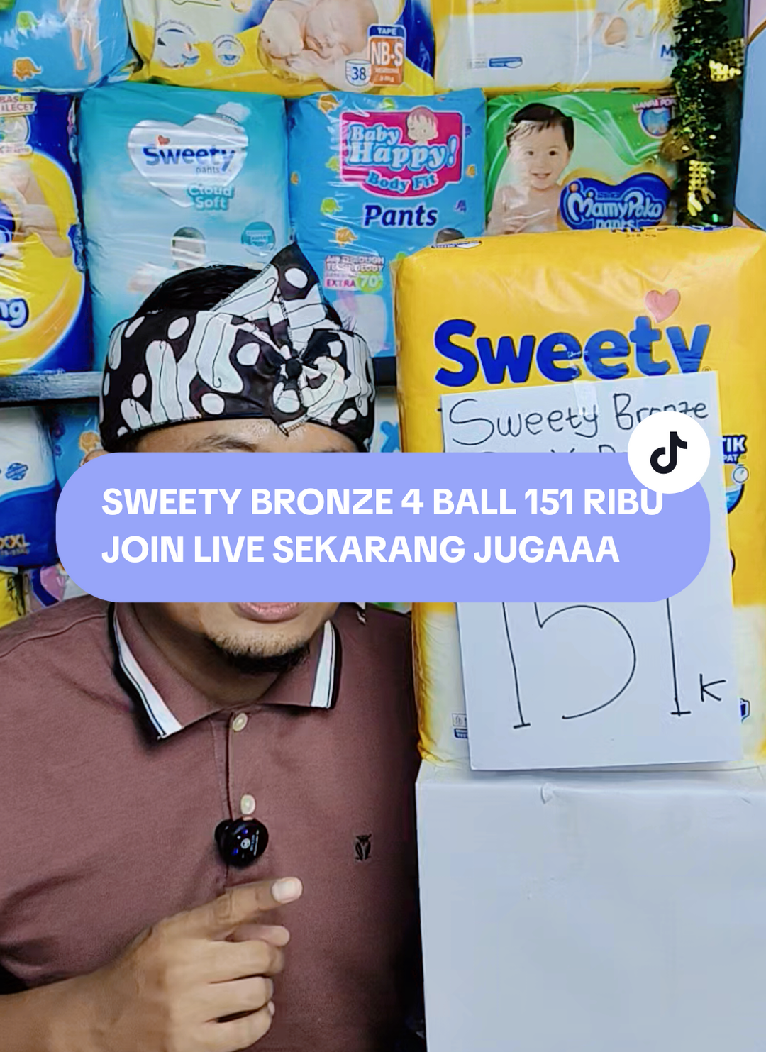 sweety bronze 4 ball 151 ribu, woow join live sekarang yaaa #sweety #sweetydryxpert #popok 
