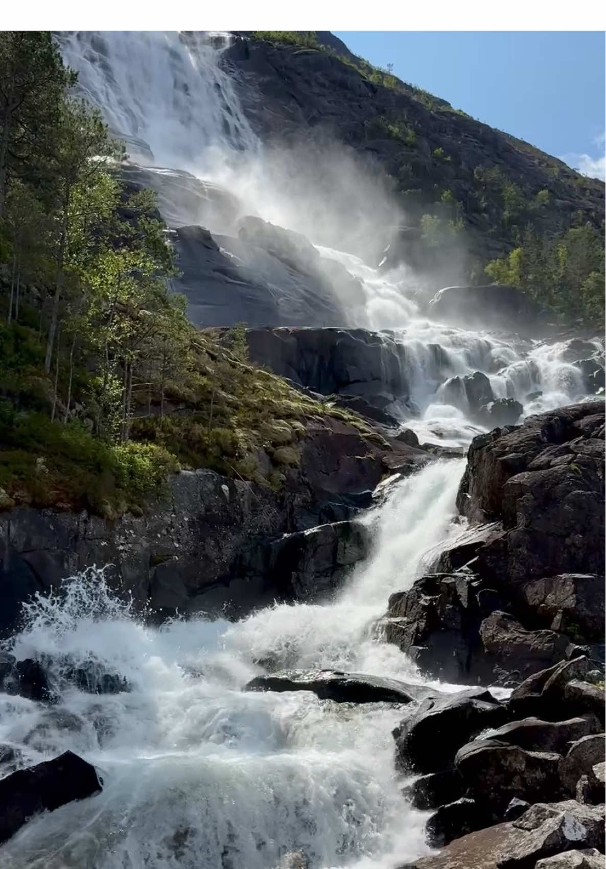 Nature is perfect always 💙                            #passion4nature #norway #mountains #waterfall #naturevibes 