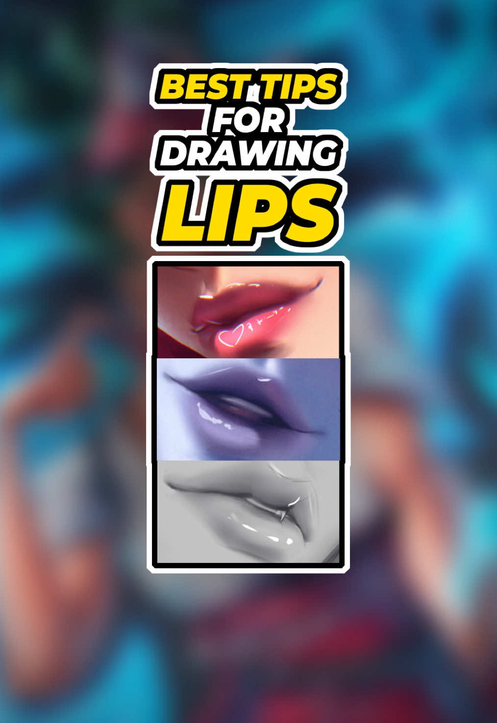 BEST TIPS for Drawing BETTER LIPS!! ❗️Monthly tutorials and free brushes in the bio 😅❗️ Yooo!!! These are some essential tips for drawing better lips imo!!!! I hope you learn something and ENJOY!!! 🐸 BONUS TIPS 1. Try to balance soft and hard edges.  2. Don’t do too much highlights  3. For color of the lips, just take color of the skin and move to more reddish and boost saturation a lil bit, with a bit higher value 4. Don’t make flat lips, use t lines to show overlap 5. When putting highlights use hard brush, it will give a nice mix of soft and hard edges 6. Practice from photos!!! #art #howtodraw #practicedrawing #drawingpractice #artprocess #arttimelapse #artcommunity #digitalart #illustration #arttips #arttutorial #drawingtutorial #artimprovement #arttools #fanart #digitalpainting #digitalartist #animeart