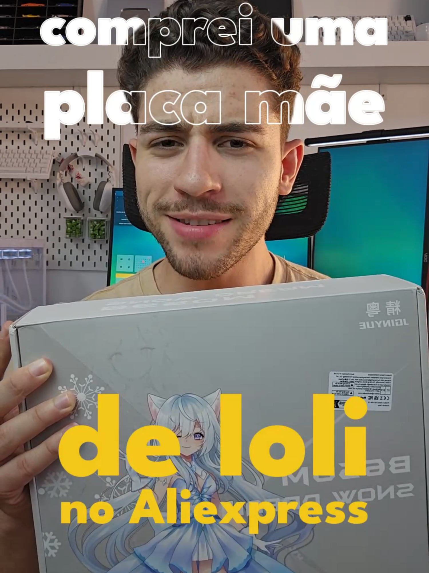 Comprei uma placa mãe AM5 estranhamente barata no AliExpress #pcgamer #pc