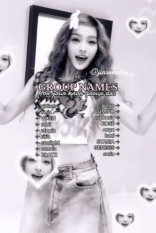 ౨ৎ group name ideas for your band/kpop dr ˳ ׄ  ⟡ #JIASREALITY #SHIFTING #DR #KPOPDR #GROUPNAMEIDEAS #KPOPSHIFTING #VIRAL  