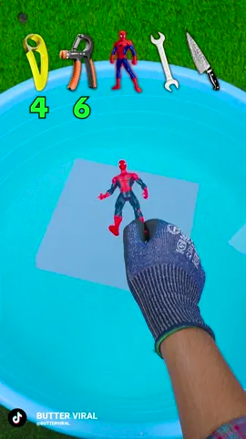 How many tissues paper to float a spider man ?🕷️🕺 #experiment #science #asmr #fyp