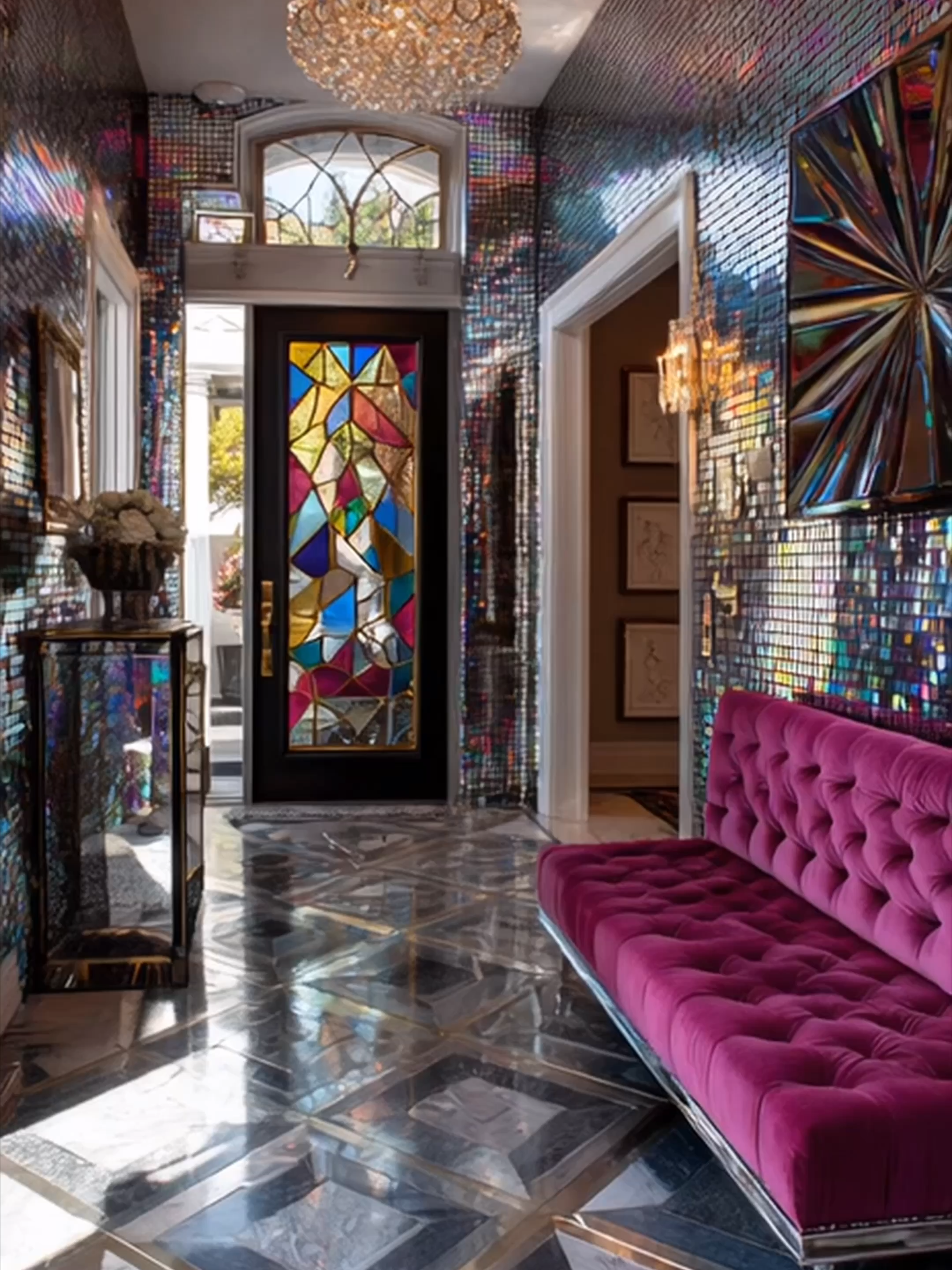🎸 STEP INSIDE This GLAM ROCK PALACE That's Pure Rock Star Luxury! Welcome to the most outrageous luxury home tour! This Maximalist Glam Rock mansion combines 1970s rock star excess with modern luxury to create something absolutely electrifying. Every surface sparkles, every room rocks, and every detail screams rock royalty.   🌟 **ROCK STAR LUXURY EXPERIENCE:**  🚪 **Stage Entry:** Mirrored walls, crystal chandeliers, leopard print runner, gold fixtures, rock star entrance  🎤 **Living Stage:** Velvet sectionals, mirrored coffee tables, crystal chandeliers, leopard print pillows, gold accents  🍳 **Rockstar Kitchen:** Gold cabinets, crystal backsplash, leopard print bar stools, glam appliances, sparkle luxury  🍽️ **VIP Dining:** Gold table, velvet chairs, crystal chandelier, leopard print wallpaper, rock star dining  💻 **Recording Studio:** Gold desk, velvet chair, mirrored walls, crystal lighting, glam rock workspace  🛌 **Bedroom Stage:** Round bed, mirrored headboard, crystal chandelier, leopard print bedding, gold luxury  🛁 **Glam Bath:** Gold fixtures, crystal chandelier, mirrored walls, leopard print rugs, rock star spa  👔 **Wardrobe VIP:** Mirrored closets, crystal lighting, leopard print seating, gold organization, rock star fashion  🏊 **Pool Party:** Gold tile accents, crystal lighting, mirrored walls, leopard print loungers, rock star swimming   This home doesn't just rock—it's a full-scale rock star luxury experience!   #GlamRock #MaximalistDesign #RockStarLuxury #70sGlam #CrystalChandeliers #GoldLuxury #LeopardPrint #MirroredWalls #GlamourDecor #LuxuryExcess #VelvetLuxury #SparkleDesign #RockAndRoll #GlamourLiving #LuxuryHomes #InteriorDesign #LuxuryLifestyle #HomeTour #GlamDecor #dreamhome
