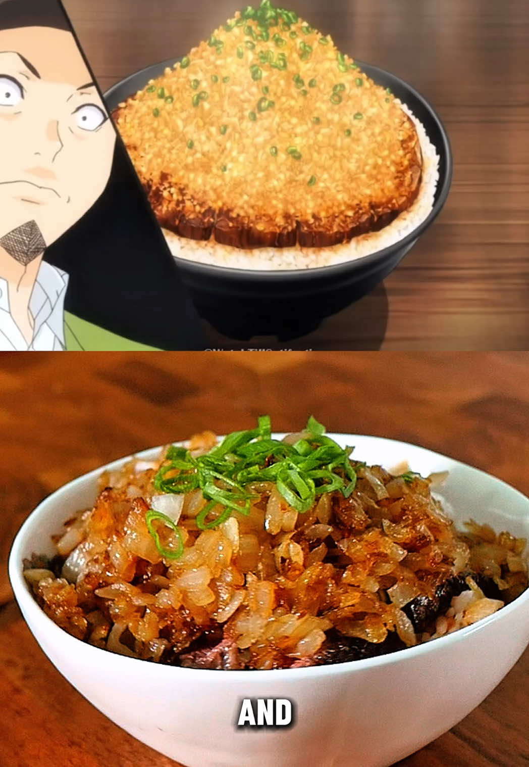 Does raw onion actually tenderize your steak? According to Food Wars it does… Today we’re putting that theory to the test by cooking Soma’s chaliapin steak donburi In order to do cook this dish, you need to dice 5 raw onions which I was able to do in a fraction of the time with the @FullStar Houseware 4 in 1 chopper. Check the link in my bio for Prime Day deals! Recipe - cheap cut of steak - 5 yellow onions - 1/2 cup red wine - 1/4 cups soy sauce  - 2 tbsp oyster sauce - 3 tbsp cold butter - pinch of sugar - medium grain rice - 3-4 umeboshi (salted plums) - green onion or chive garnish Crosshatch the steak so the onions penetrate. Let marinade for at least 6 hours  Cook the steak flipping every 30 seconds until 115 internal Optionally Use about 1/2 cup of the finely diced onion to make the soy sauce, oyster sauce, and red wine reduction in the same pan you cooked the steak Cook the rest of the onions until golden #foodwars #foodexperiment #animefood #steaktiktok #fyp