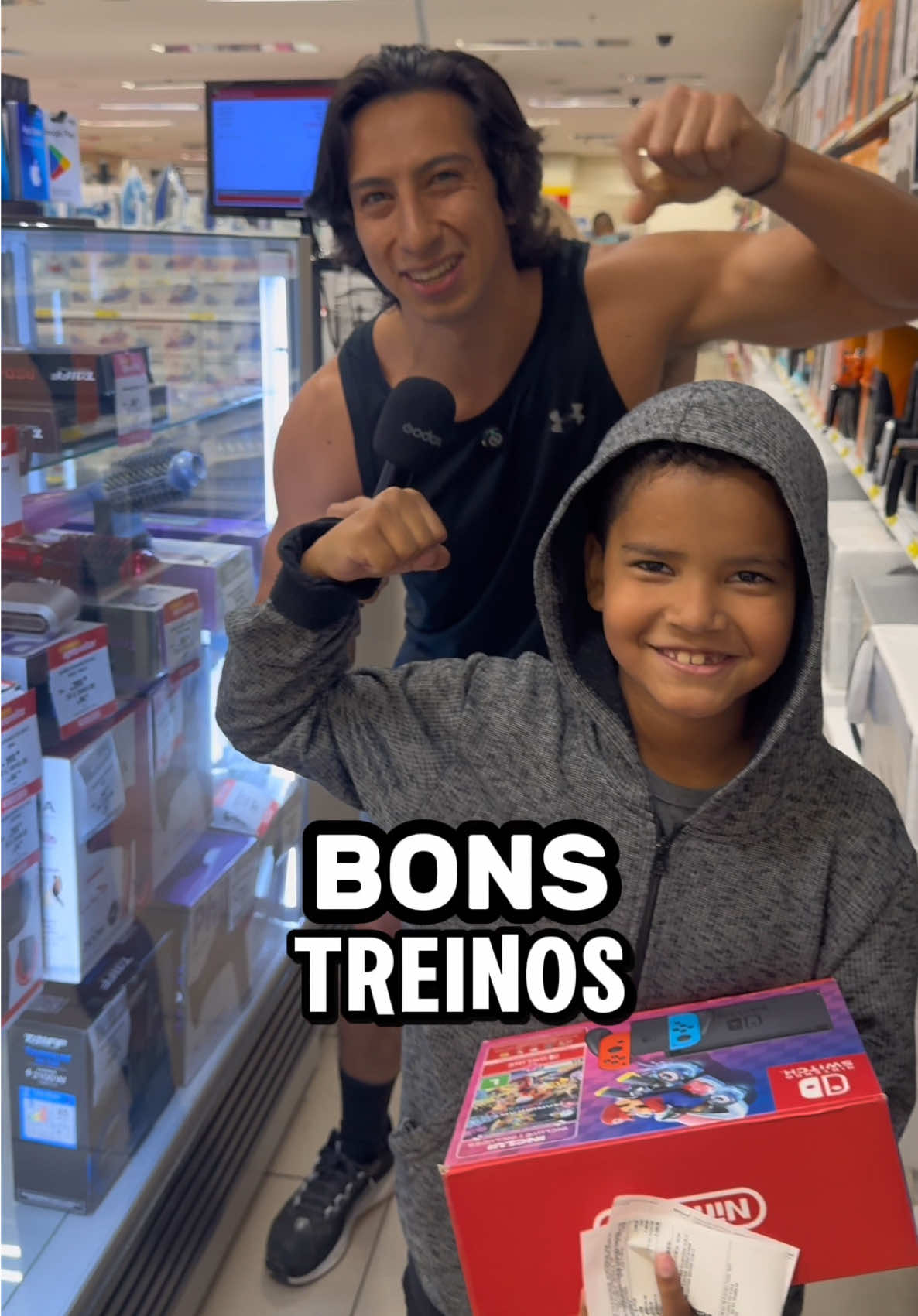 💪🥹ELE MERECEU! Eu falei qualquer presente…😁🎁🙏 Bons treinos galera! #treino #calistenia #desafio 